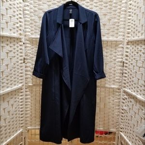 🍒 navy long jacket